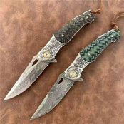 大马士革金鹰折刀